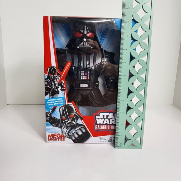 Star Wars Disney Darth Vader Galactic Heroes Mega Mighties 10" Action Figure New - Picture 12 of 15